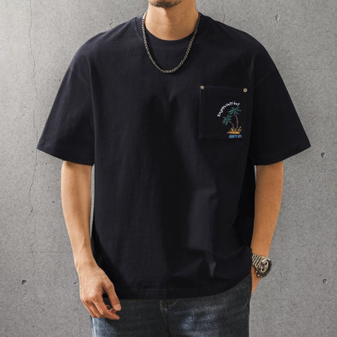 サーフモチーフポケット半袖Tシャツ P2171