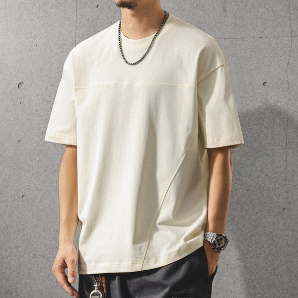 アシンメトリーヘムルーズフィット半袖Tシャツ P2172
