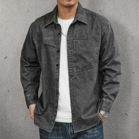 デニムライクウォッシュシャツ P2269