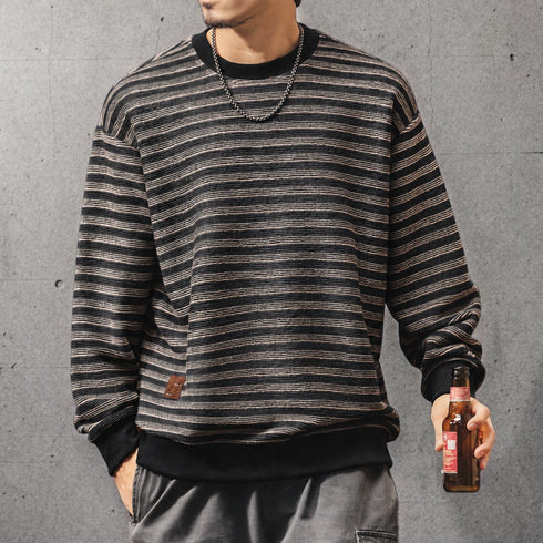 ワイドシルエットボーダースウェット P2282