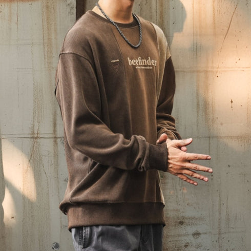 Combination Line Logo Print Sweatshirt P1603