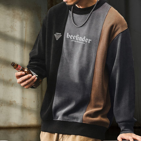 Combination Line Logo Print Sweatshirt P1603