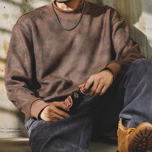 Vintage Wash Rib Sweatshirt P1744