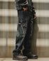Side Pocket Cargo Denim Jeans P1543