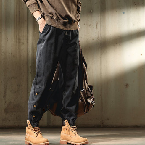 Snap Detail Work Casual Pants P1630
