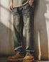 Contrast Pocket Denim Jeans P1540