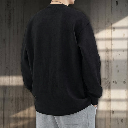 Zip Pocket Simple Long T-shirt P1761