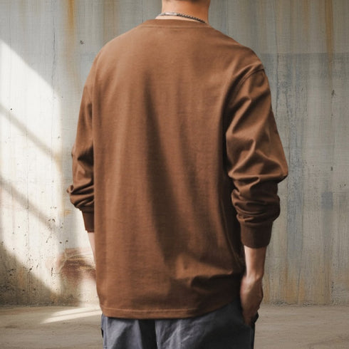 Block Texture Line Long sleeve T-Shirt P1678