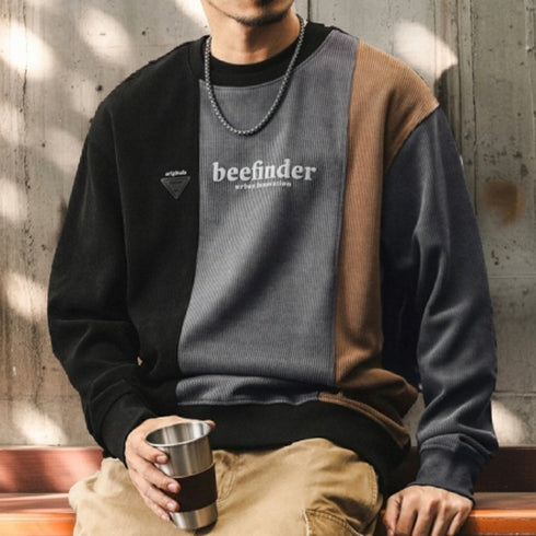 Combination Line Logo Print Sweatshirt P1603