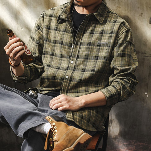 Classic Check Button Shirt P1708