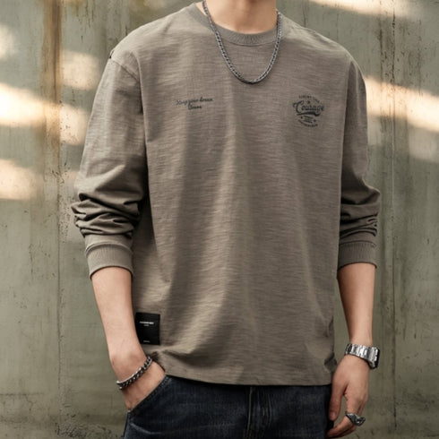 Monotone Logo Point Long T-shirt P1623