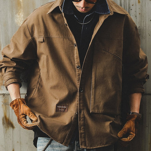 Classic Work Canvas Shirt Jacket P1631