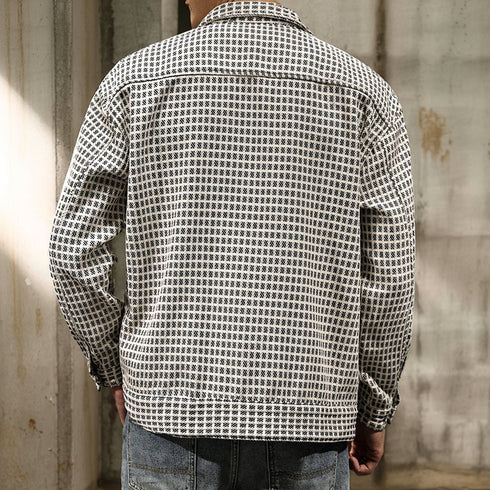 Lapel Check Jacket P1068