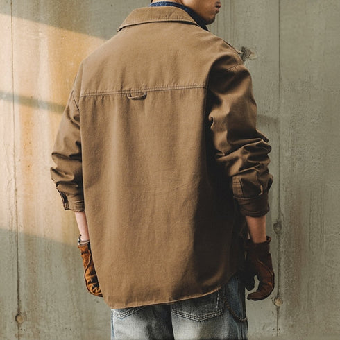 Classic Work Canvas Shirt Jacket P1631