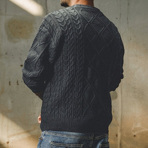【OUTLET】シンプルクラフトリラックスニットセーター P1657