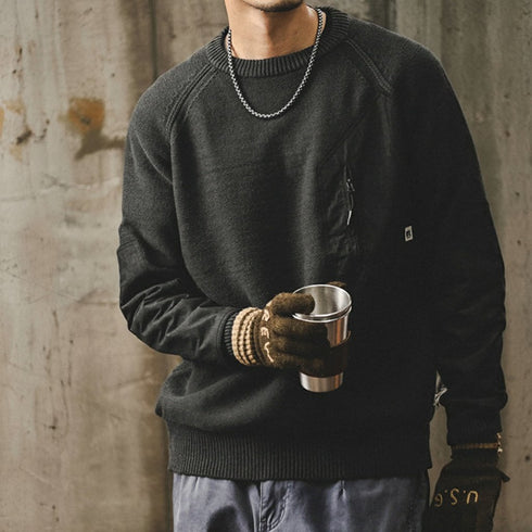 Simple Raglan Long Sleeve Sweatshirt P1647