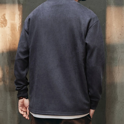 Zip Pocket Simple Long T-shirt P1761