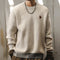 Rib Texture Crew Neck Knit Sweater P1649