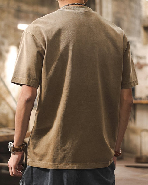 Casual Accent Detail Short Sleeve T-Shirt P1400