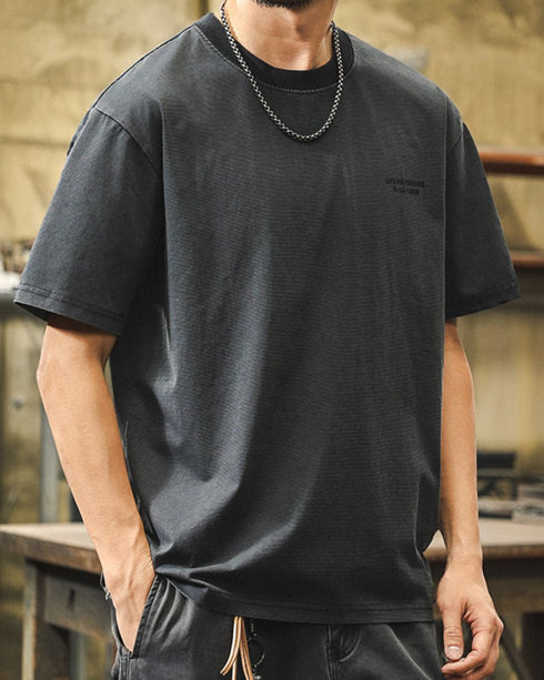 Fade Logo Street Design Short Sleeve T-Shirt P1396