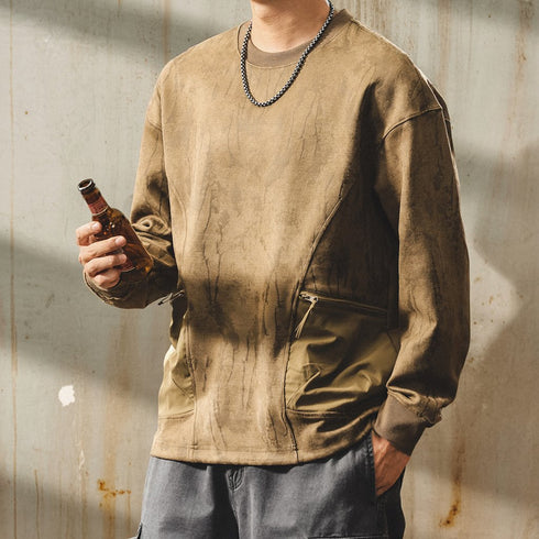 Vintage Wash Texture Long Sleeve Shirt P1815