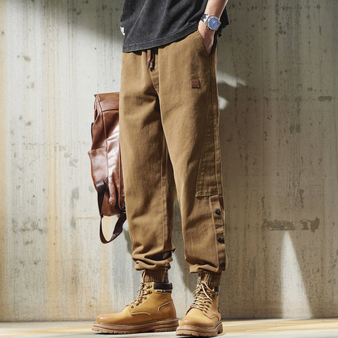 Snap Detail Work Casual Pants P1630