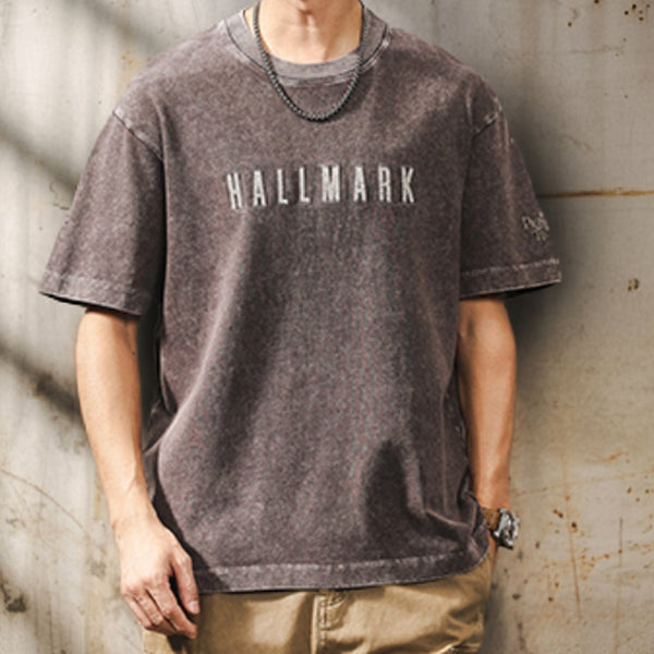 Classic Font Front Design Short Sleeve T-Shirt P1677