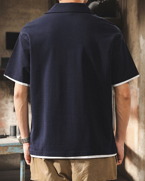 Smart Casual Loose Fit Polo Shirt P1426