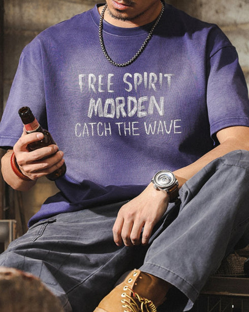 Chalk Logo Fade Casual Short Sleeve T-Shirt P1425