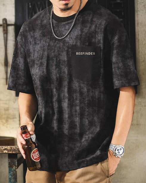 Military Camo Pocket Accent Short Sleeve T-Shirt P1405