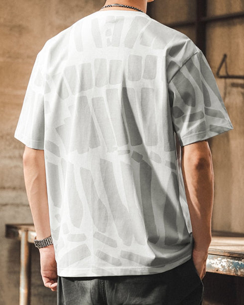 Abstract Pattern Short Sleeve T-Shirt P1407