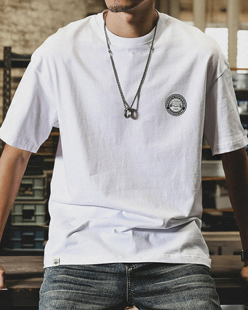 Bandana Graphic Back Print Short Sleeve T-Shirt P1456