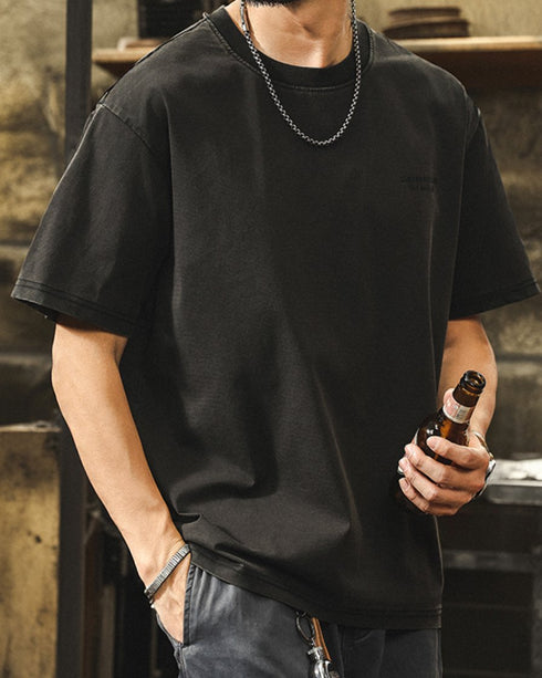 Fade Logo Street Design Short Sleeve T-Shirt P1396