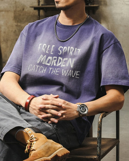 Chalk Logo Fade Casual Short Sleeve T-Shirt P1425