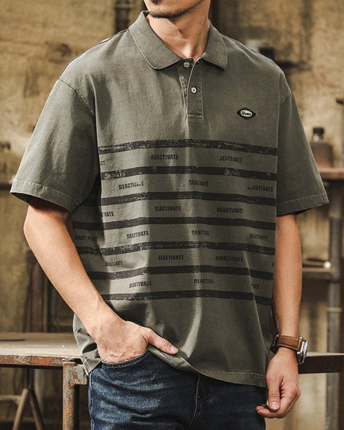 Industrial Line Street Short Sleeve Polo Shirt P1488