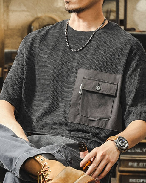ビッグポケットクールシルエット半袖Tシャツ P1401