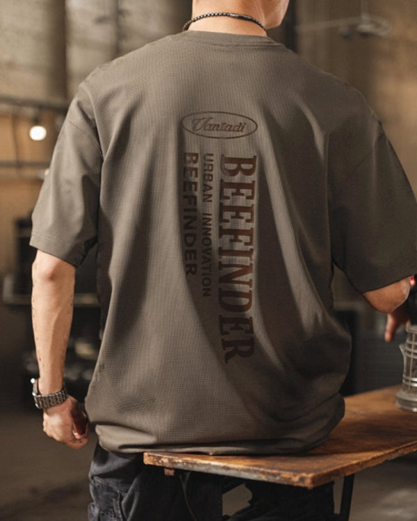 Industrial Typography Back Print T-shirt P1420