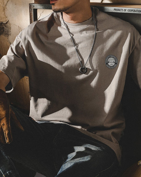 Bandana Graphic Back Print Short Sleeve T-Shirt P1456