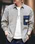 Vintage Style Stripe Work Shirt P1335