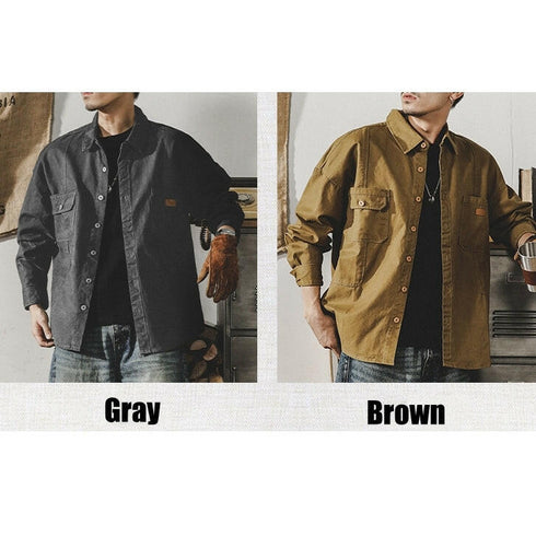 Long-sleeved Loose Shirt P0074.