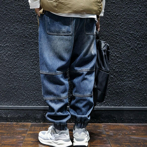 Loose Side Design Jeans Pants P0034.