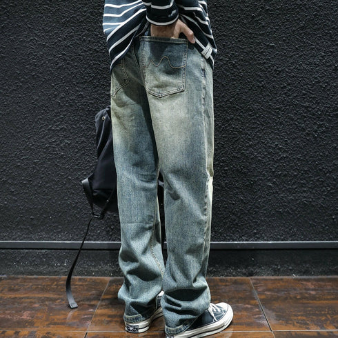 Retro Straight Men's Jeans P0045.