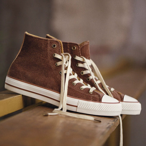 Corduroy High-Top Casual Shoes P0567