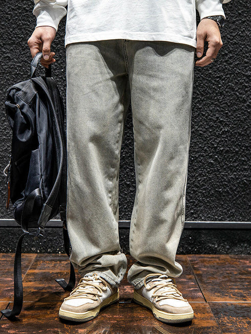 Loose Straight All-match Jeans P0067.