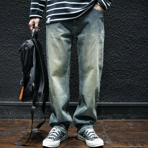 Retro Straight Men's Jeans P0045.