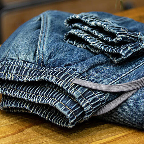Vintage Wash Cargo Jeans P0411