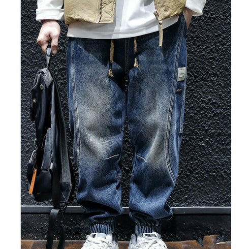 Loose Side Design Jeans Pants P0034.