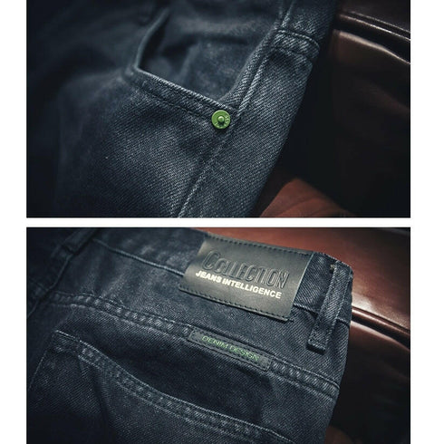 Black Straight Jeans P0012.