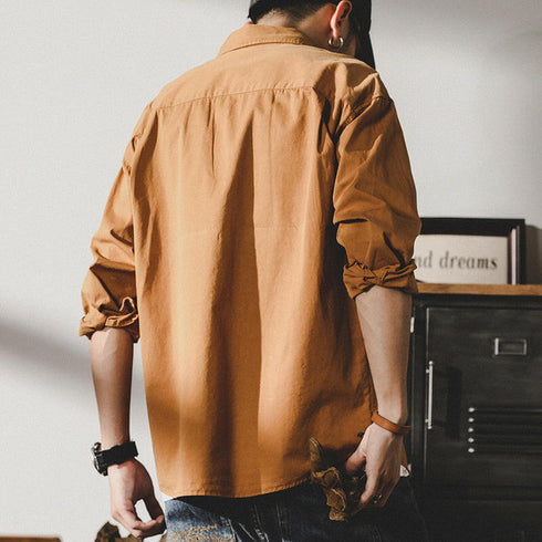 Casual Clothes Long-sleeved Tooling Shirt P0117