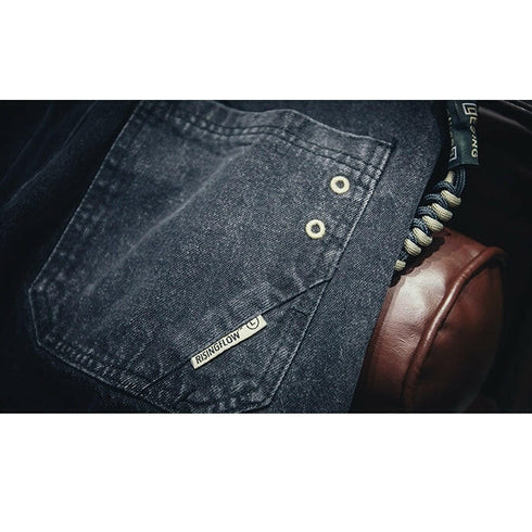 Black All-match Jeans P0021.